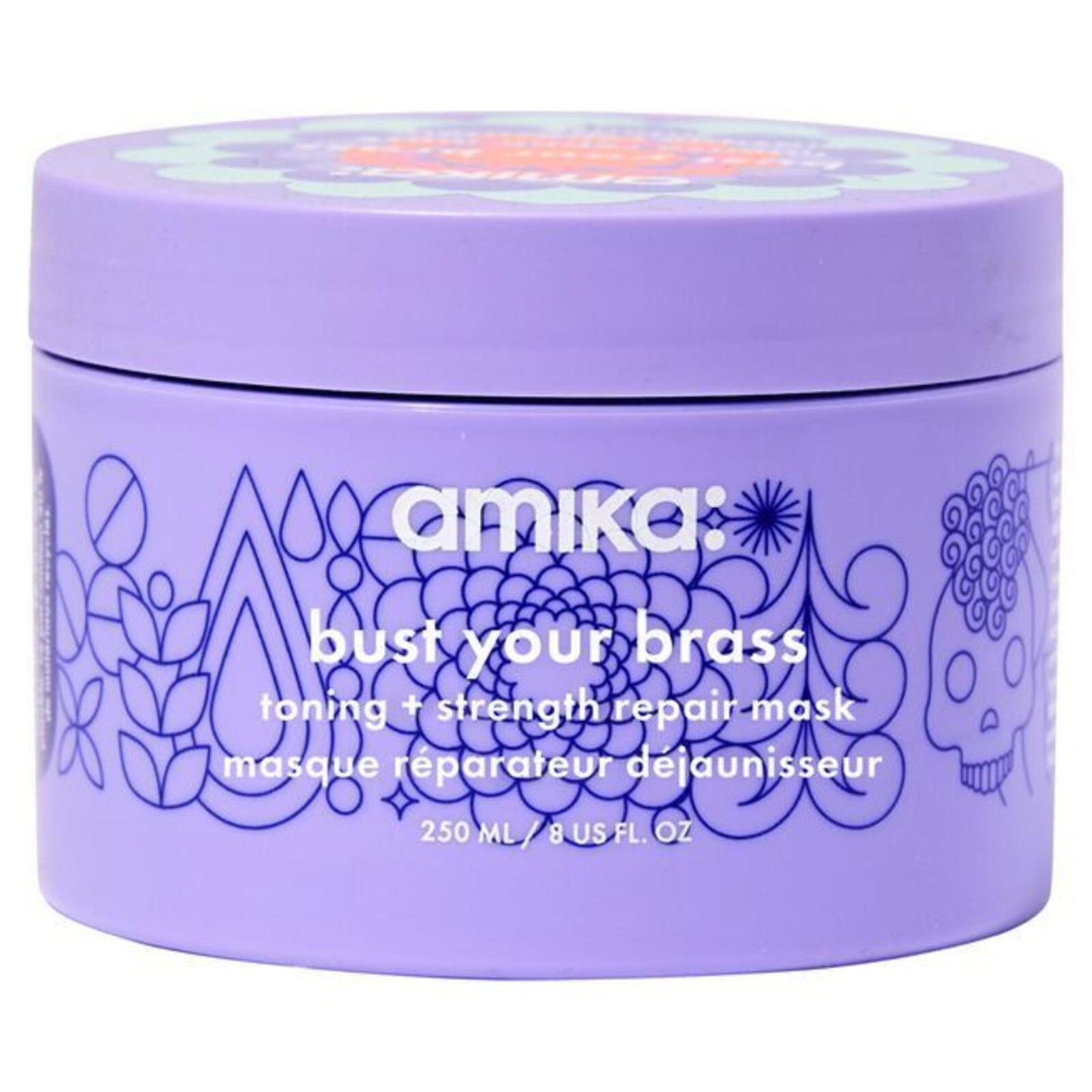 Amika Bust Your Brass Blonde Intense Repair Mask - 8oz TUB