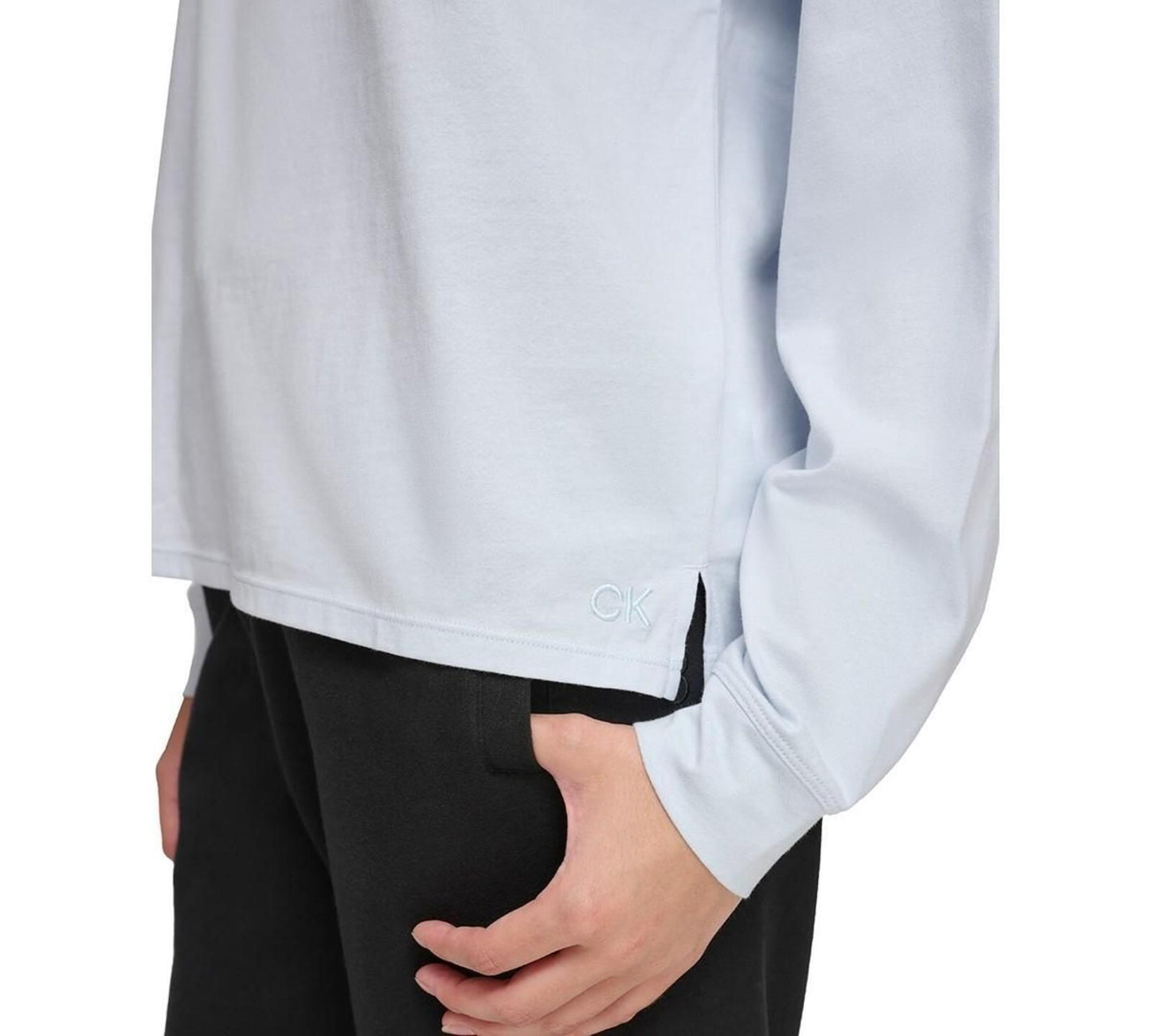 Calvin Klein Performance Women's Long-Sleeve Crewneck T-Shirt - Spray