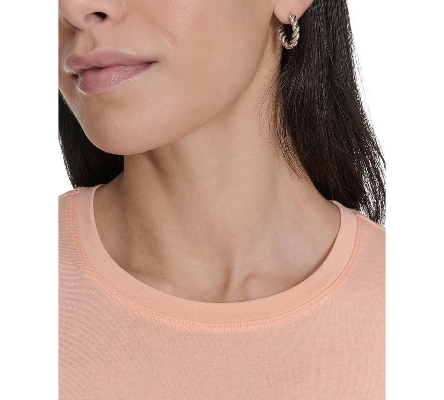 Calvin Klein Performance Women's Logo T-Shirt - Peach Nectar / White
