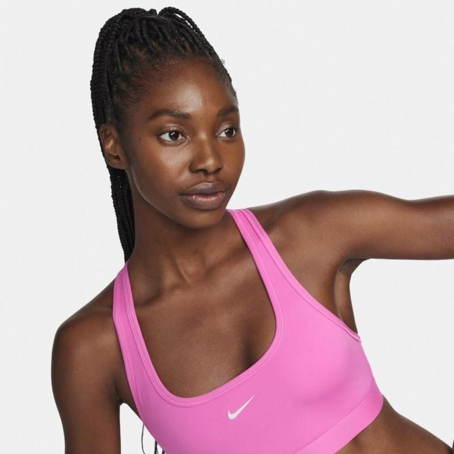 Nike Women's Swoosh Light-Support Non-Padded Sports Bra - Playful Pink
