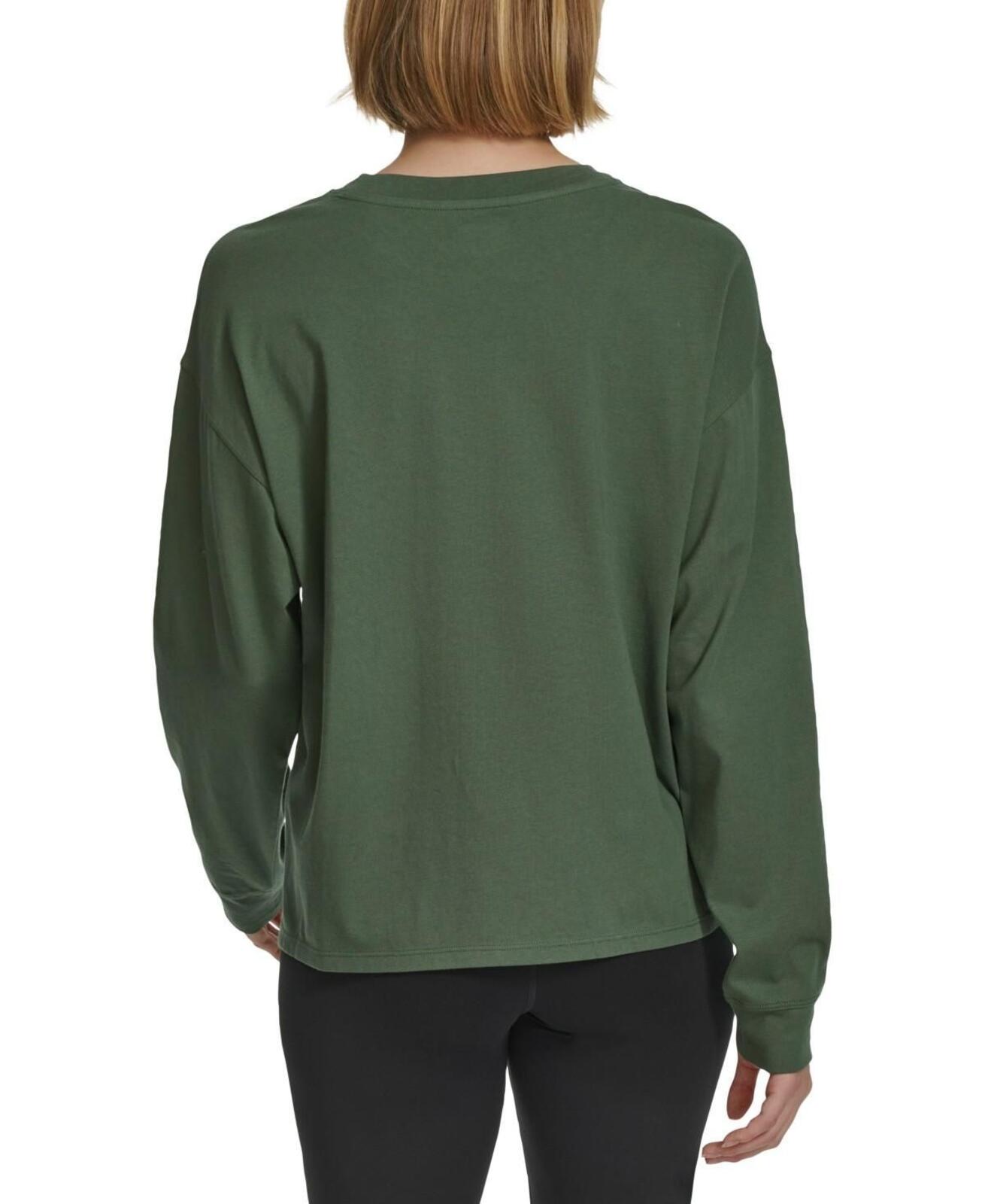 Calvin Klein Performance Women's Long-Sleeve Crewneck T-Shirt - Thyme
