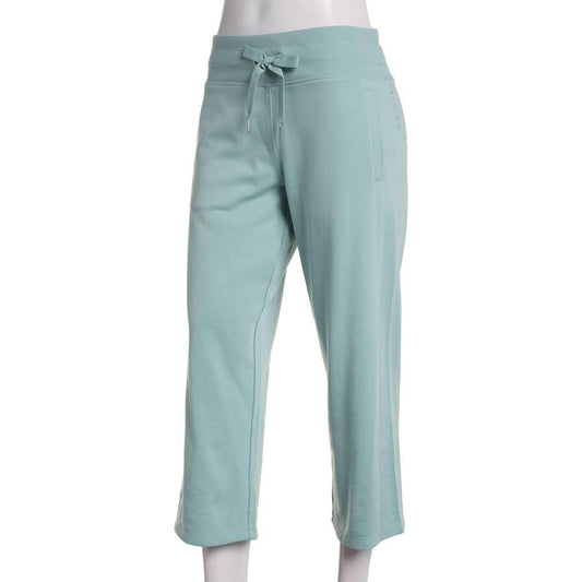 Calvin Klein Women's Cropped Drawstring-Waist Pants - Blue Surf