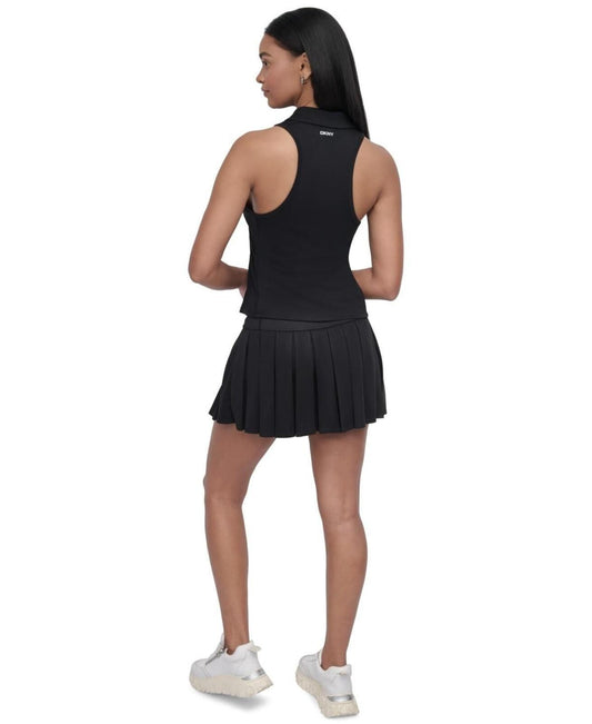 DKNY Sport Polo - Womens Racer Back, Black - S