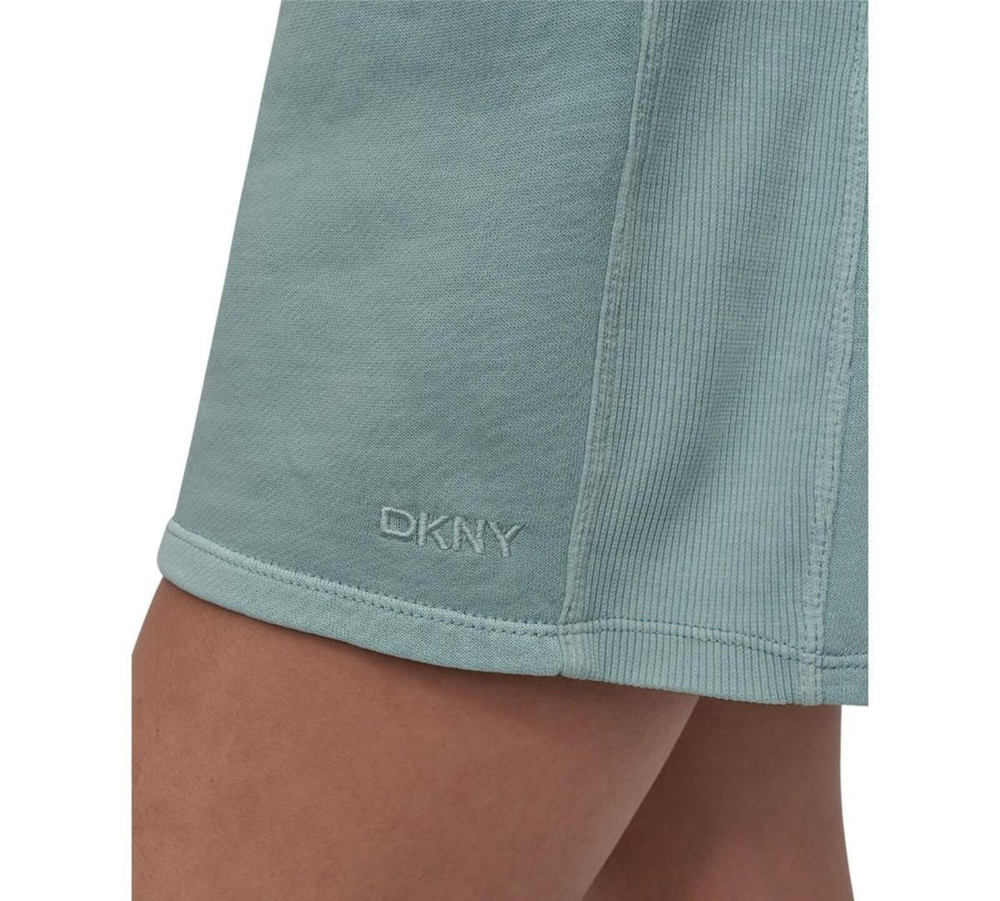 Dkny Women's Stretch Cotton Shorts - Mineral Green - Size XS