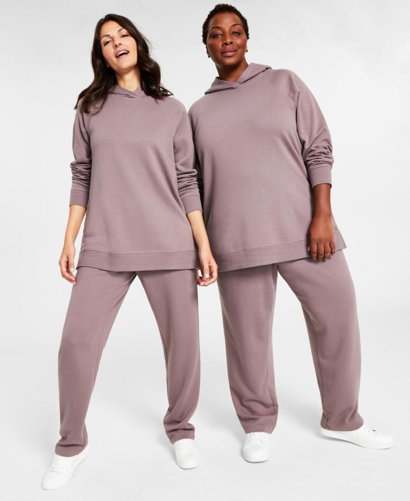 ID Ideology Women's Relaxed Wide-Leg Sweatpants - Berry Frost