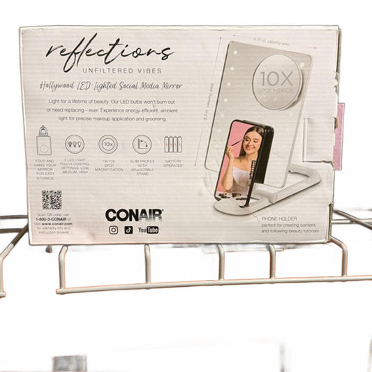 Conair® Battery-Operated LED Mirror With Adjustable Tilt Hinge