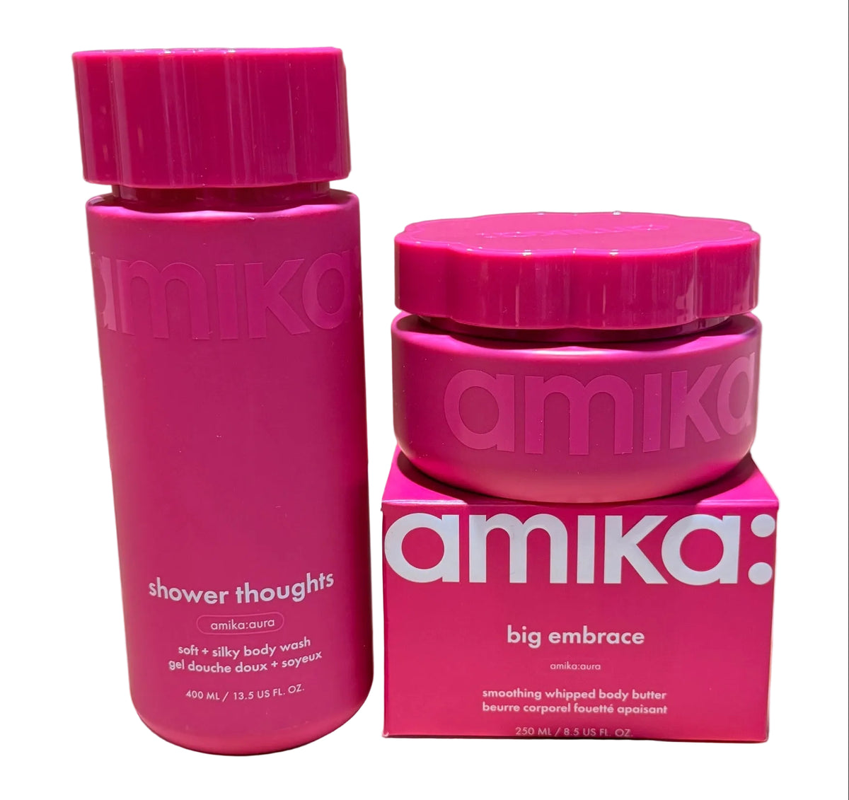 Amika Body Care - SET OF 3 - Body Wash, Body Butter and LIMITED-EDITION Body Dry Brush
