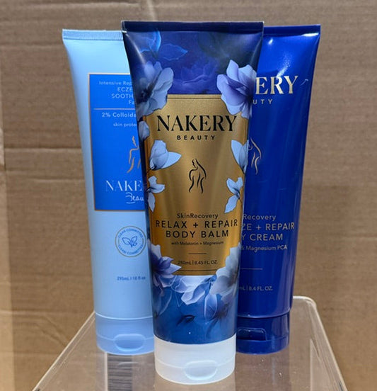 3pc Bundle - Nakery SkinRecovery Energize + Repair, Relax + Repair Body Cream