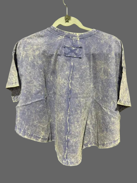 Zenana Cropped Short Sleeve, Marlin, CTW-3353A5
