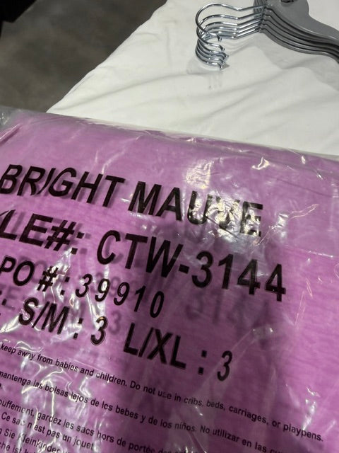 Zenana Cropped Short Sleeve, Bright Mauve, CTW-3144