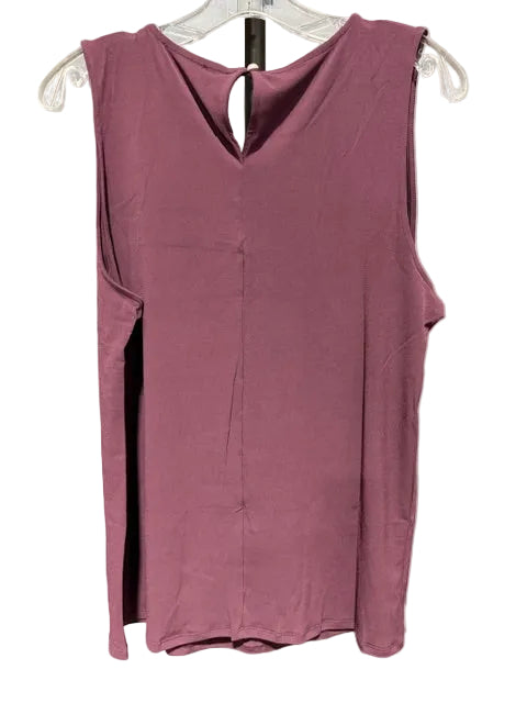 Zenana Plus Hi-Low Tank Top, Eggplant - L #IT-2310