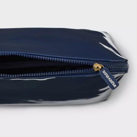Sonia Kashuk™ Fold-Open Dome Makeup Bag - Navy PatenT