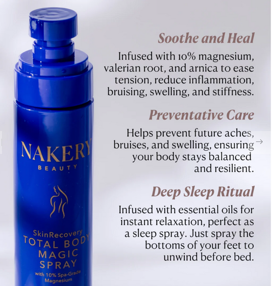 Nakery SkinRecovery Total Body Magic Spray with Magnesium - 4.06oz
