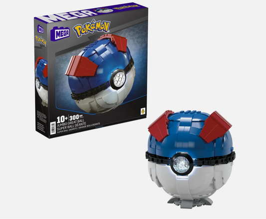 MEGA Pokemon Buildable Jumbo Great Ball with Lights
