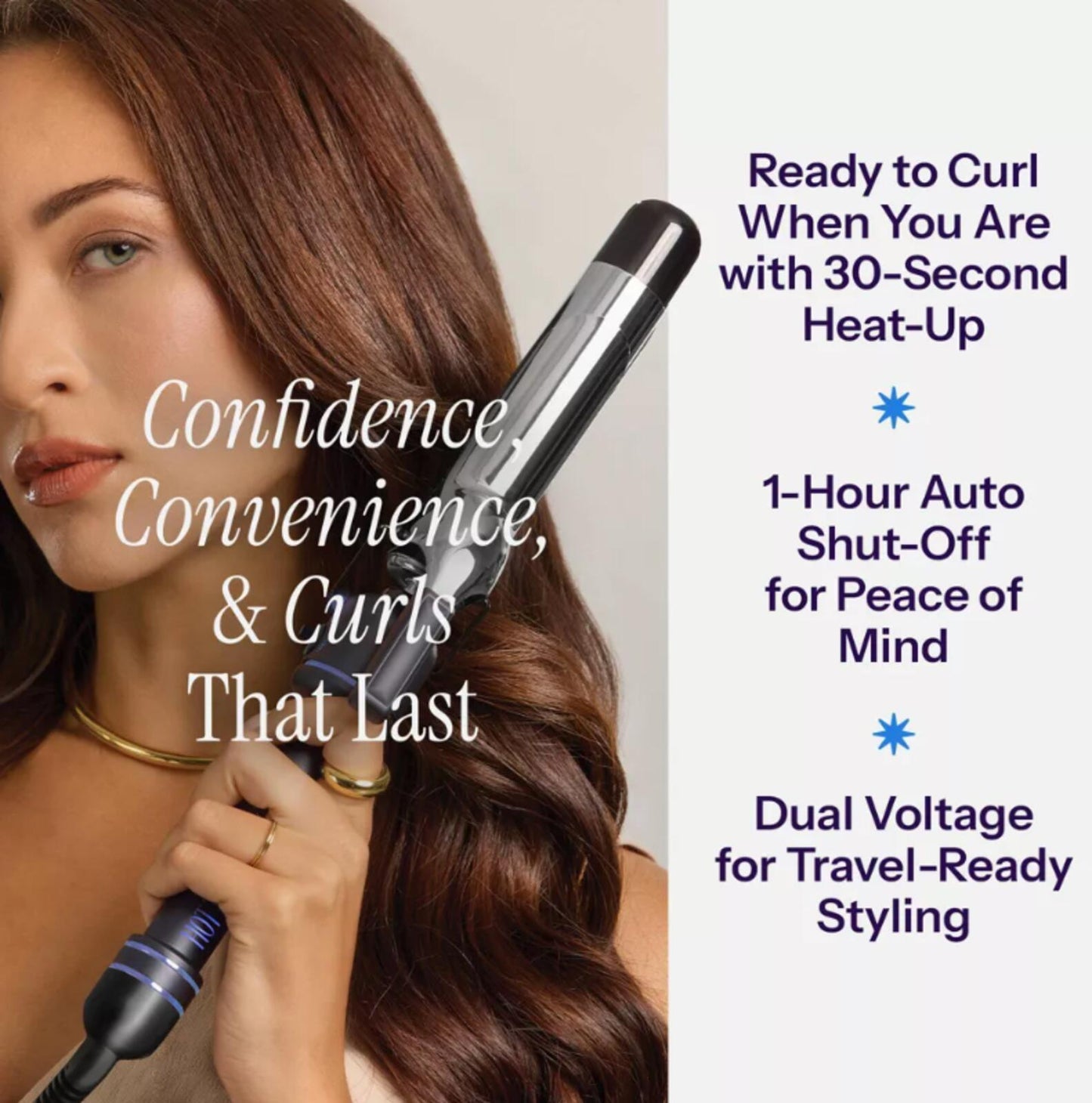 Hot Tools 1 1/4" Titanium Curling Iron: Hair Styling, Curling, Electric, All Hair Types