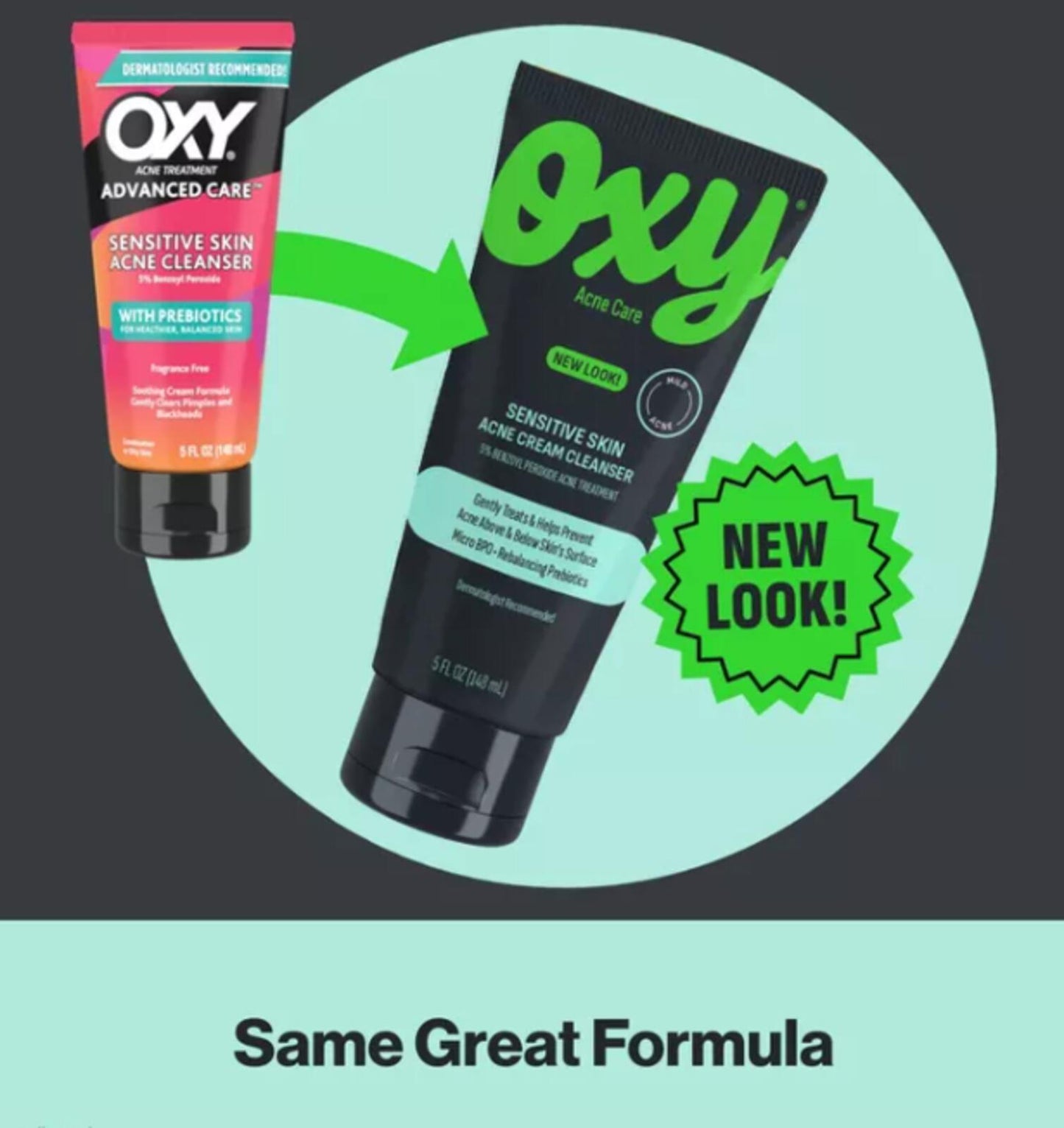 Oxy Sensitive Skin 5% Benzoyl Peroxide Acne Face Wash - 5 fl oz