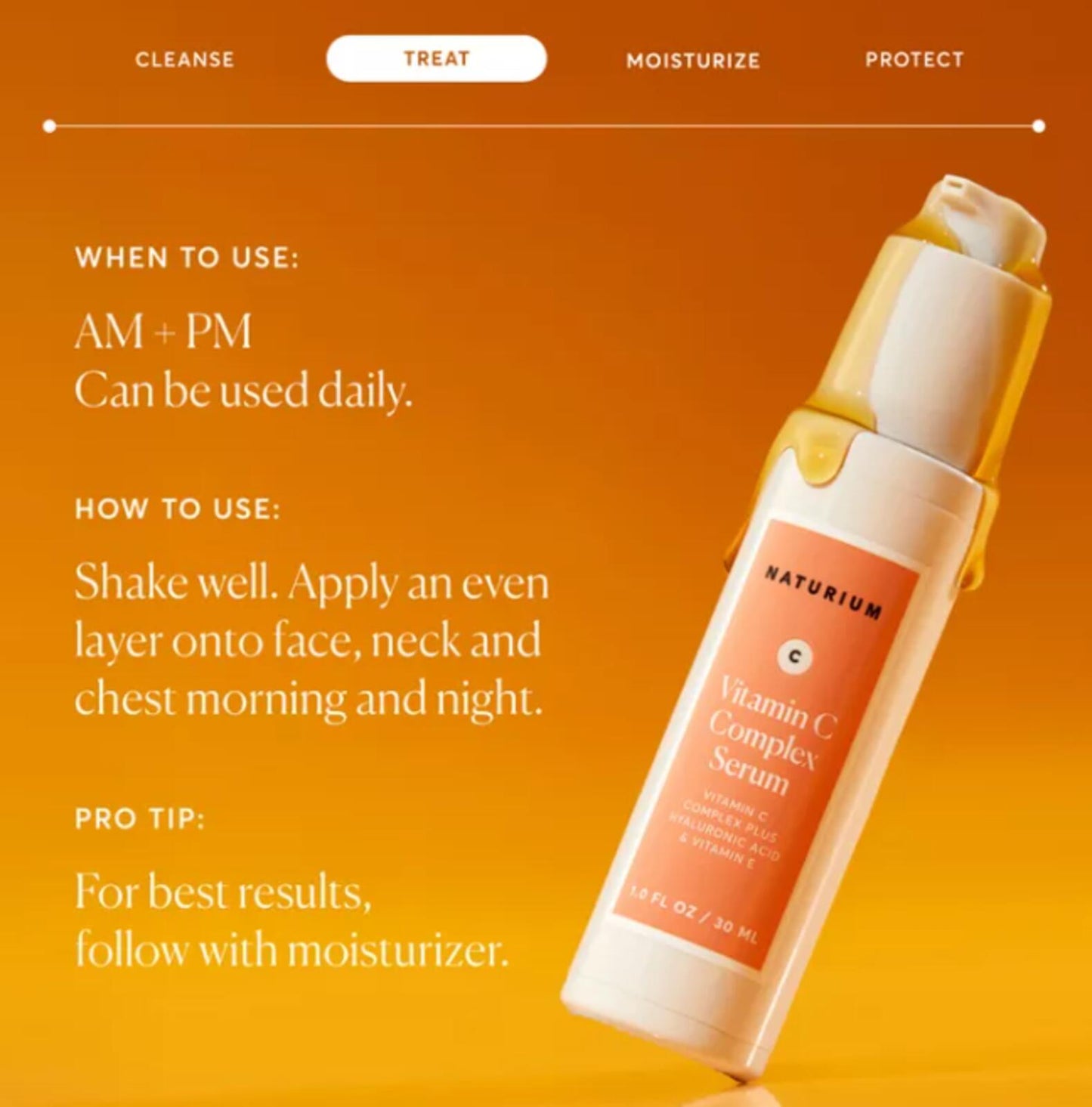 Naturium Vitamin C Complex Serum- 1 fl oz: Skin Tone Improvement, Vegan, Paraben-Free, For Normal to Mature Skin