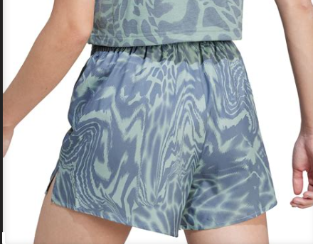 Adidas Training Essentials Clima-Cool Short, Print Green SilGrn - XS