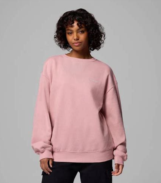 Columbia Women's Aldermore Crewneck Long-Sleeve Sweatshirt - Pink Sand