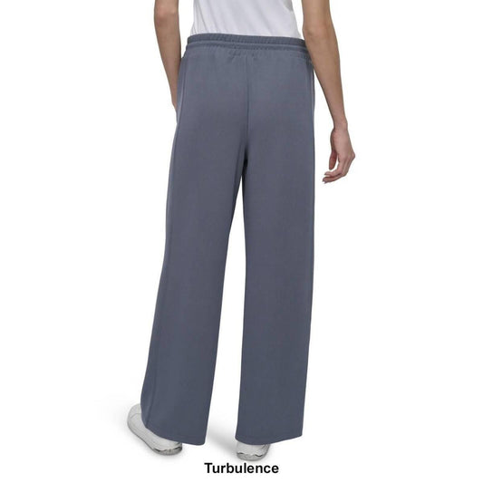 Dkny Sport Women's Highline Ribbed Wide-Leg Pants - Turbulence