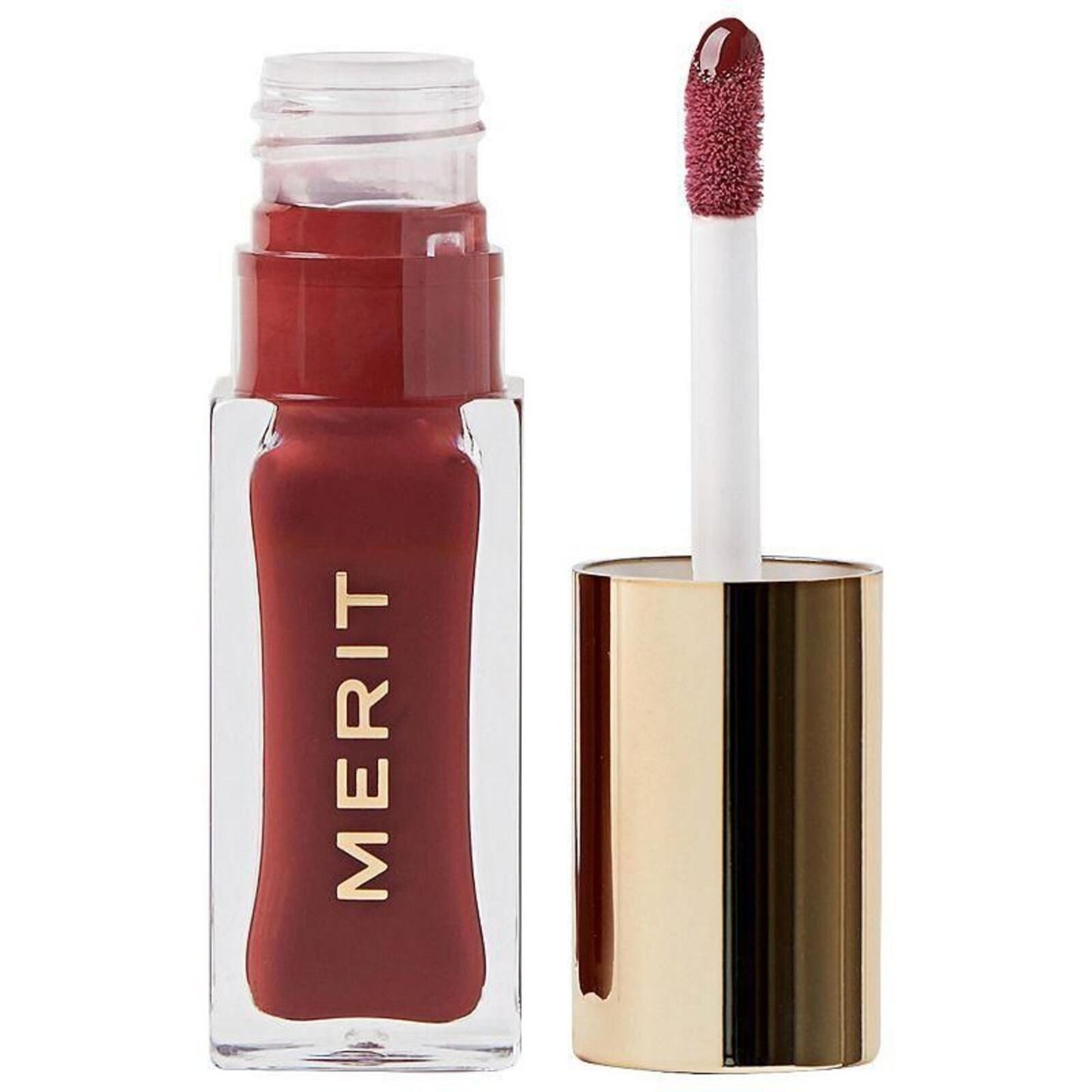 MERIT Shade Slick Hydrating Tinted Lip Oil Sangria .23/7