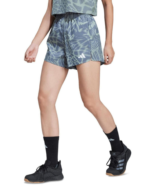 Adidas Training Essentials Clima-Cool Short, Print Green SilGrn - XS