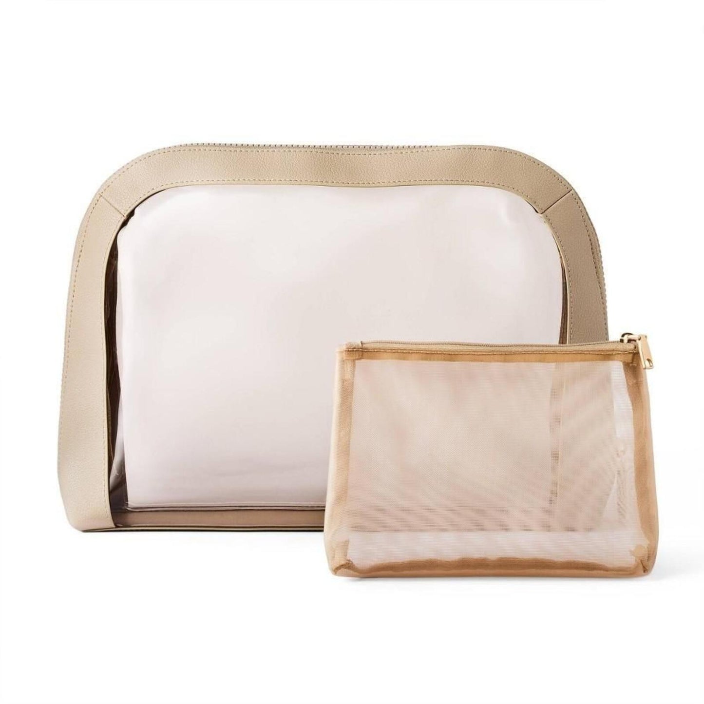 Sonia Kashuk™ Large Travel Makeup and Toiletry Bag Set - 2pc - Tan with Window