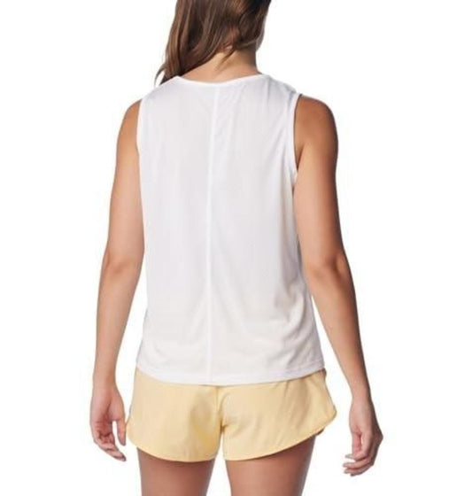 Columbia Women's Bogata Bay Sleeveless Casual Shirt - White L