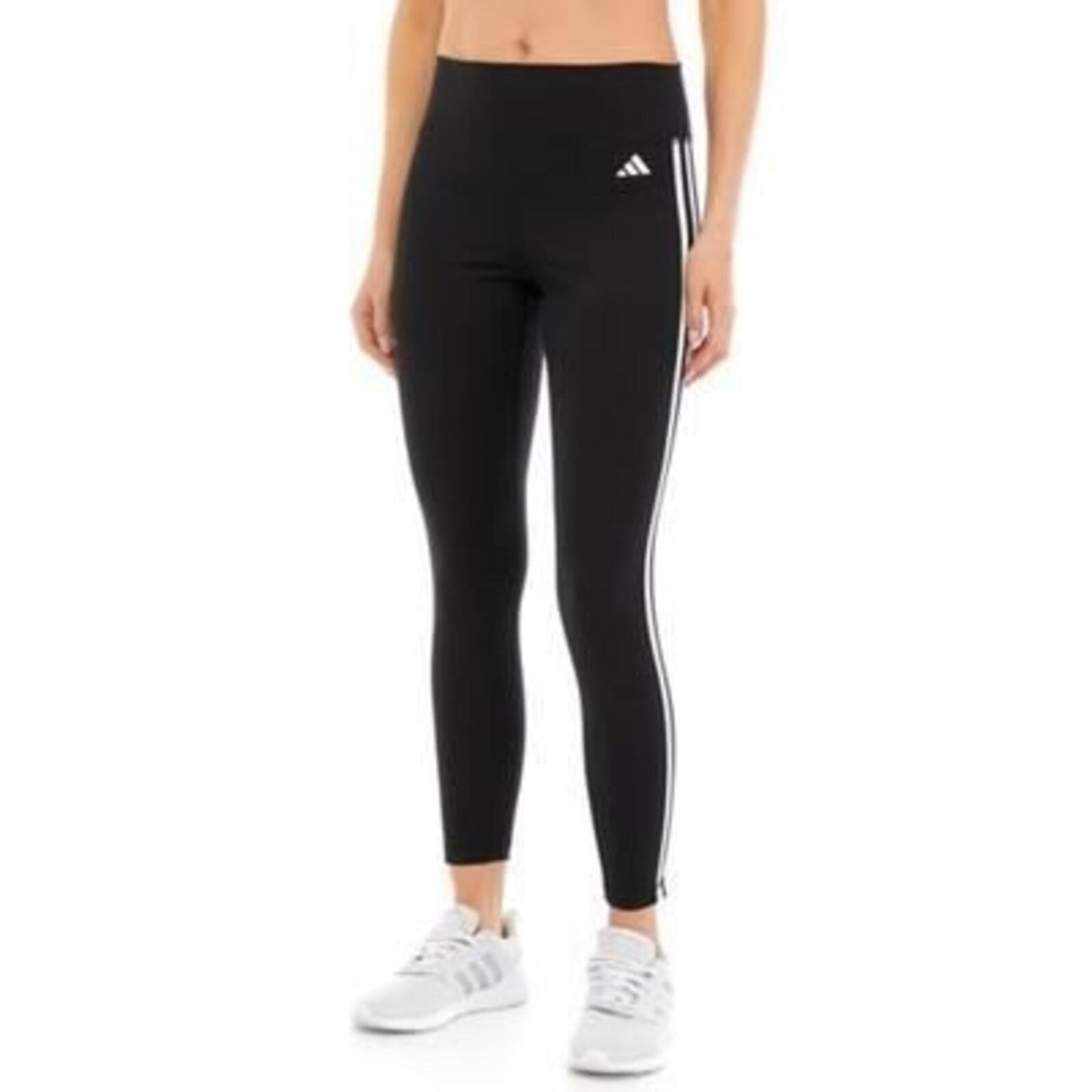 Adidas Women's 3 Stripe 7/8 Leggings, Black, Small