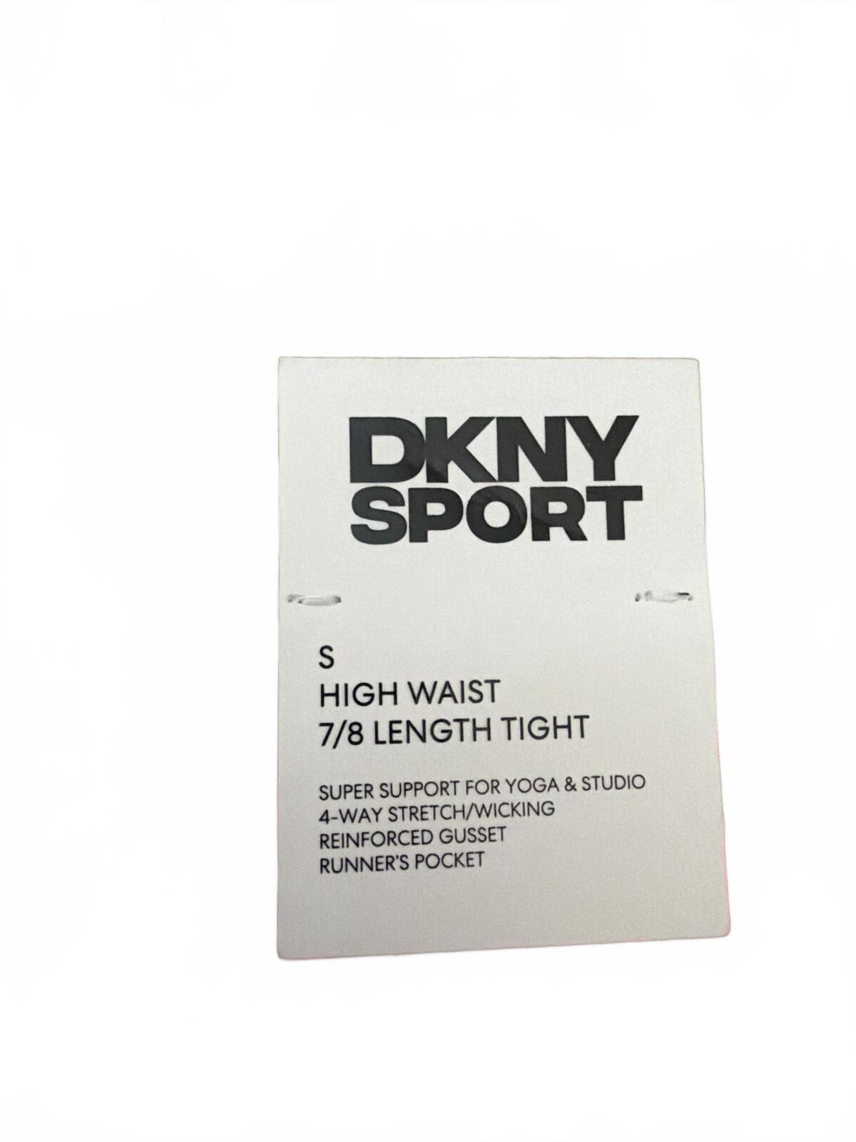 DKNY Sport Printed Interlock High-Waist 7/8 Fitness Leggings.