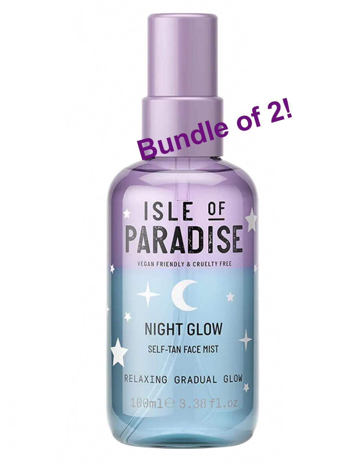 Set of 2 - Isle of Paradise Night Glow Self Tan Face Mist 100ml