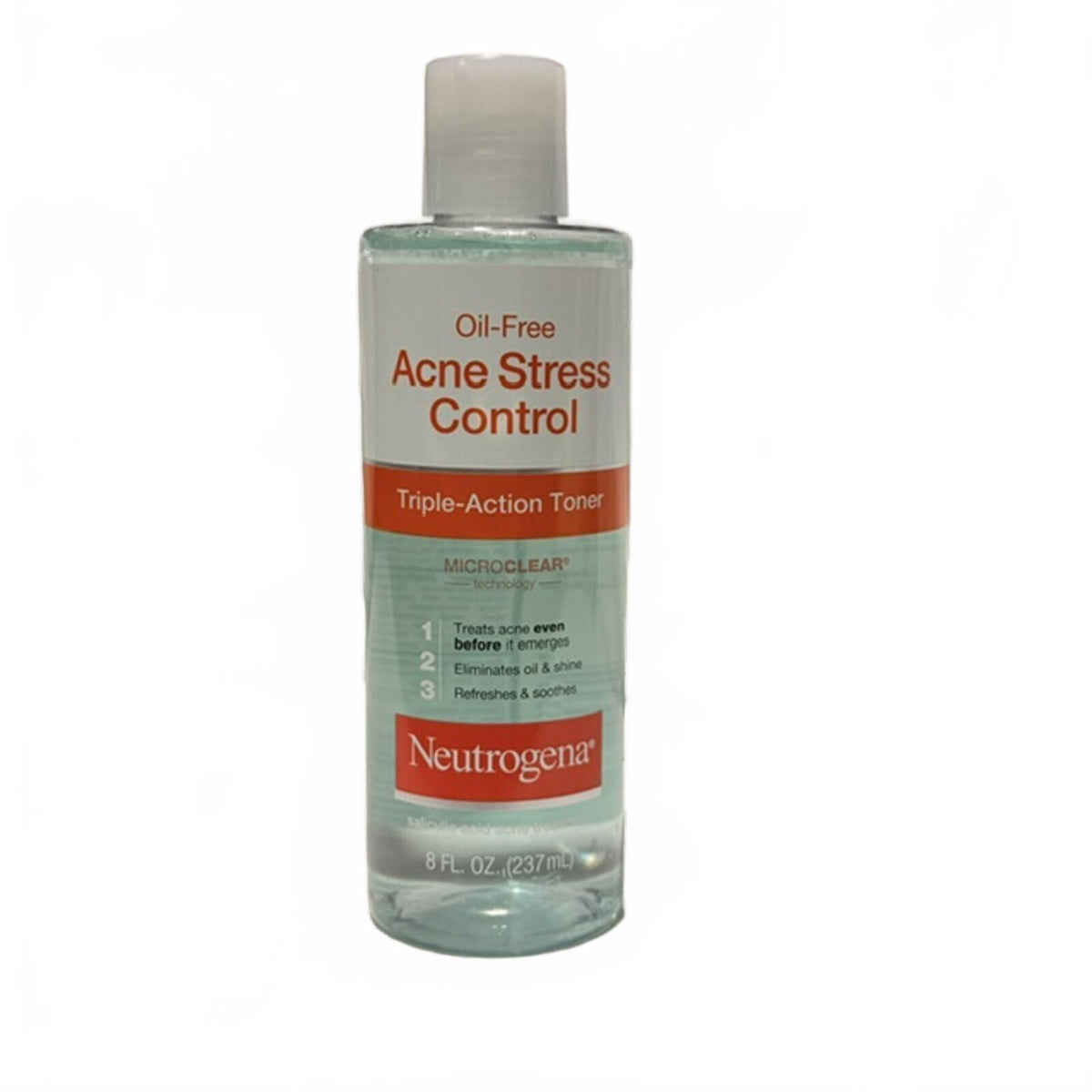 Neutrogena Oil-Free Acne-Fighting Stress Control Triple-Action Facial Toner, 8.0 fl oz