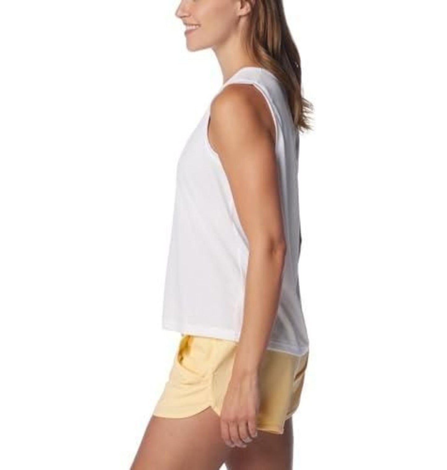 Columbia Women's Bogata Bay Sleeveless Casual Shirt - White L