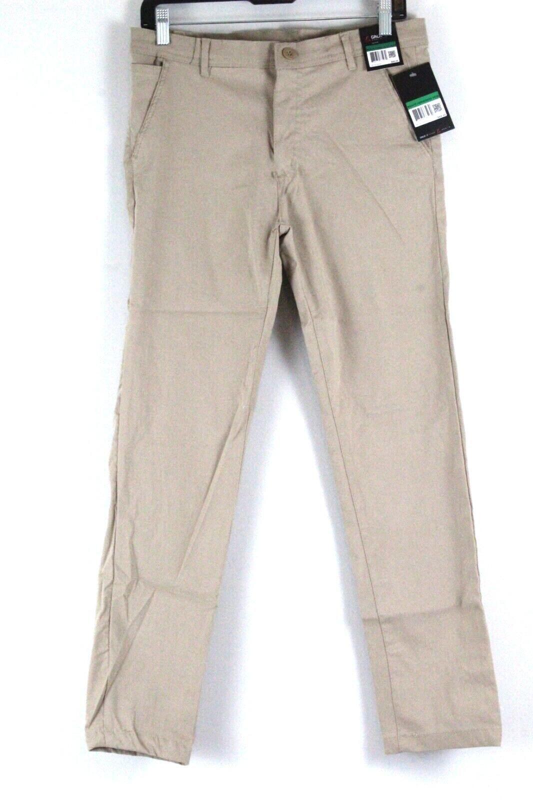 GALAXY by HARVIC - Men's Pants Stretch Twill Size 30W X 30L - Khaki