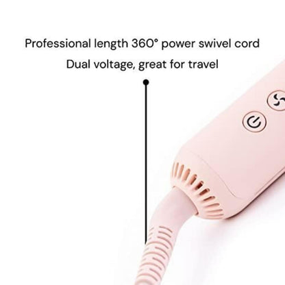 L'ange Hair Le Duo Airflow Styler: Hair Styling, Straightening, Curling, All Hair Types, 5 Heat Settings, Plastic