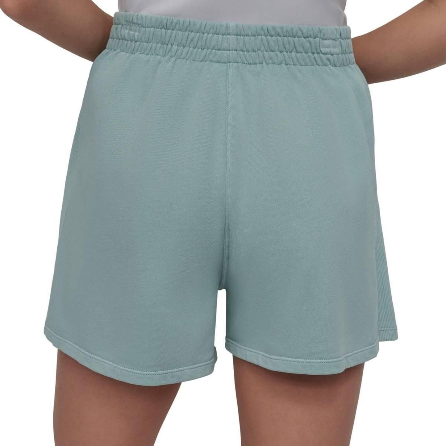 Dkny Women's Stretch Cotton Shorts - Mineral Green - Size XL