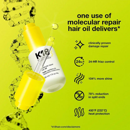 K18 Biomimetic Molecular Repair Hair Oil - 1oz Full Size