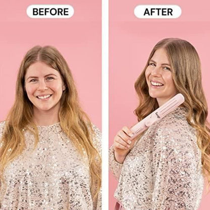 L'ange Hair Le Duo Airflow Styler: Hair Styling, Straightening, Curling, All Hair Types, 5 Heat Settings, Plastic