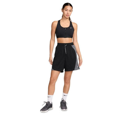 Nike Women's Essential Dri-fit Mesh Basketball Shorts - Black/iron Grey/white