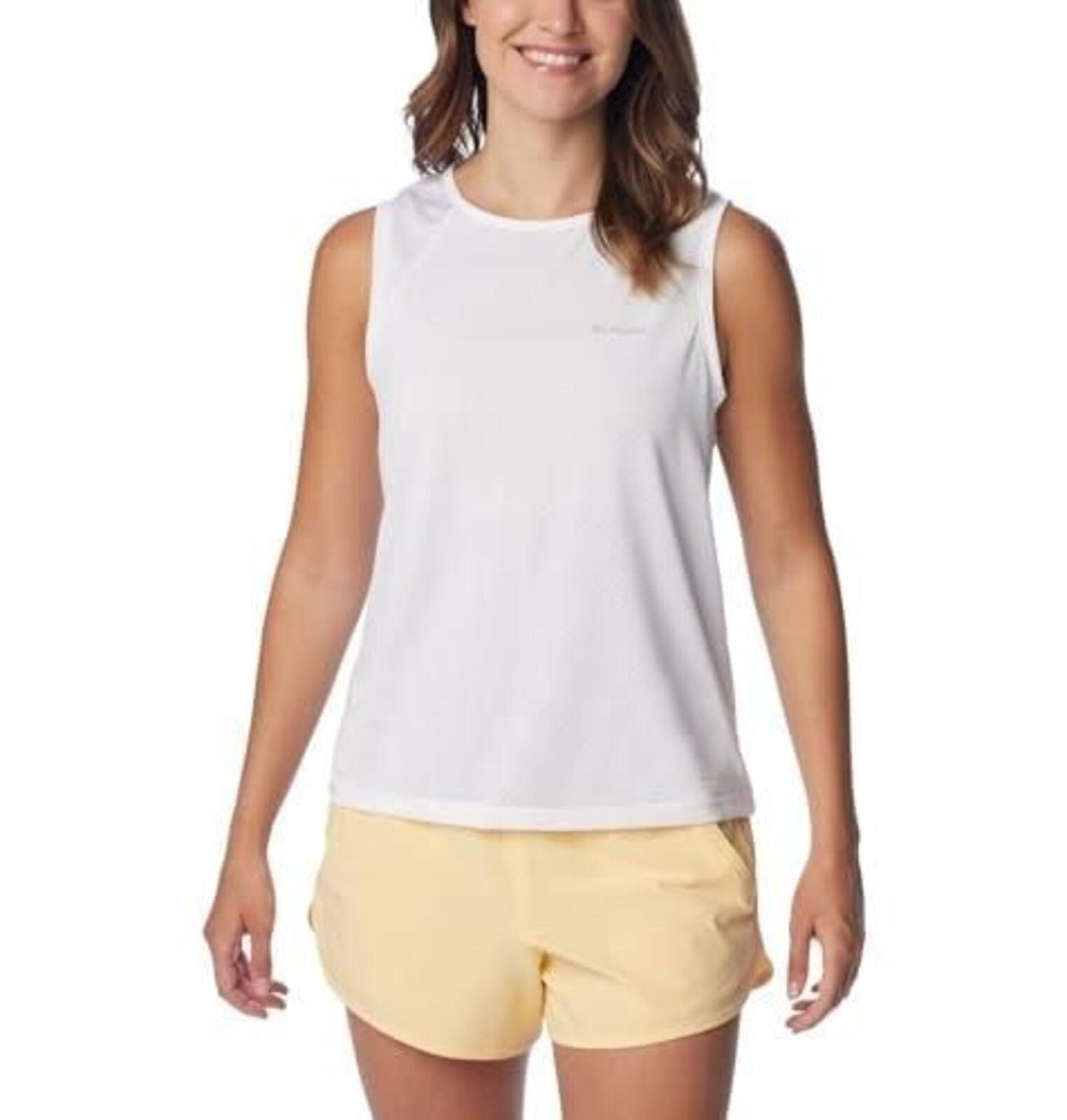 Columbia Women's Bogata Bay Sleeveless Casual Shirt - White L