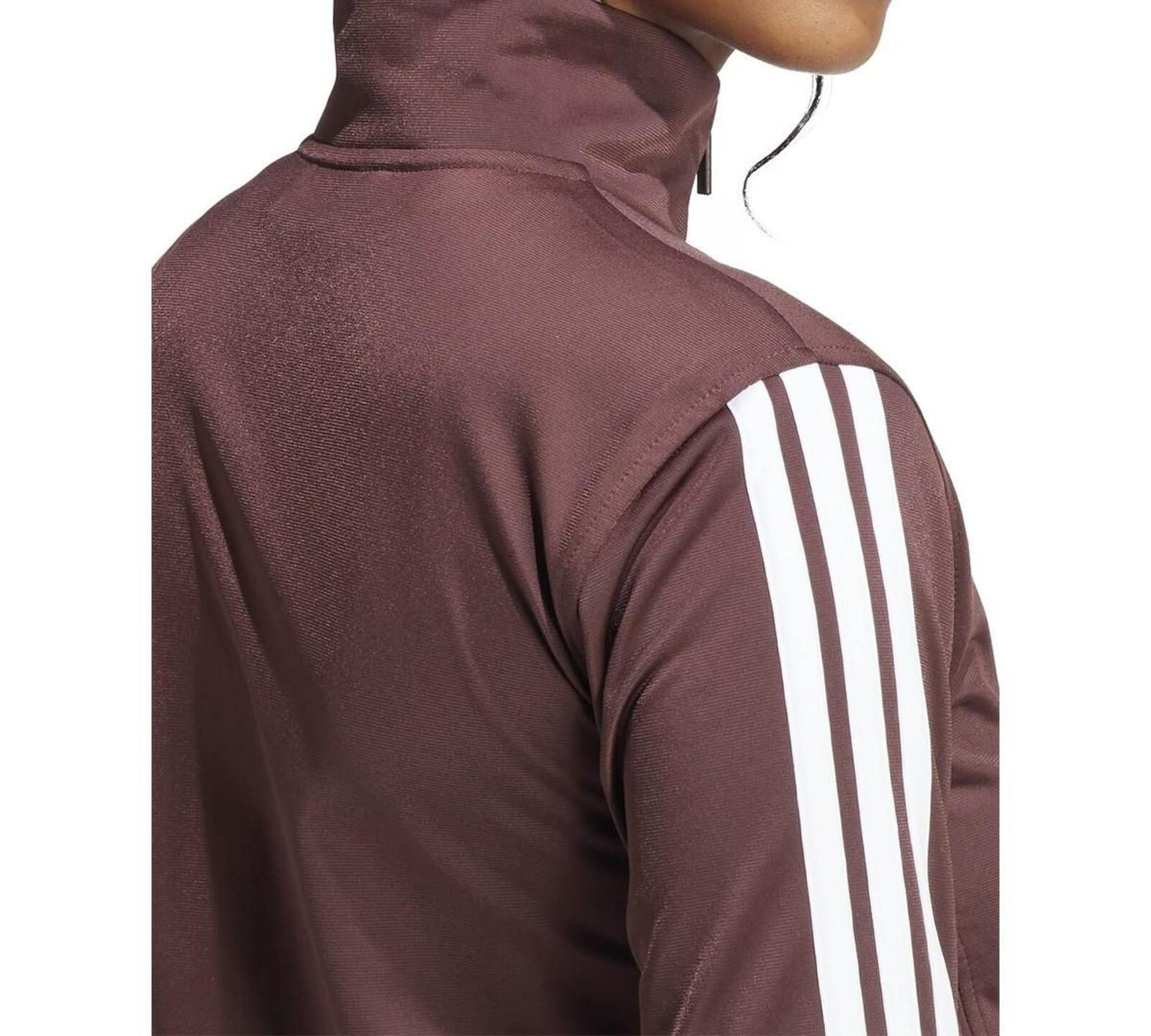 Adidas Women's Tricot 3-Stripes Track Jacket - Aurora Ruby/White