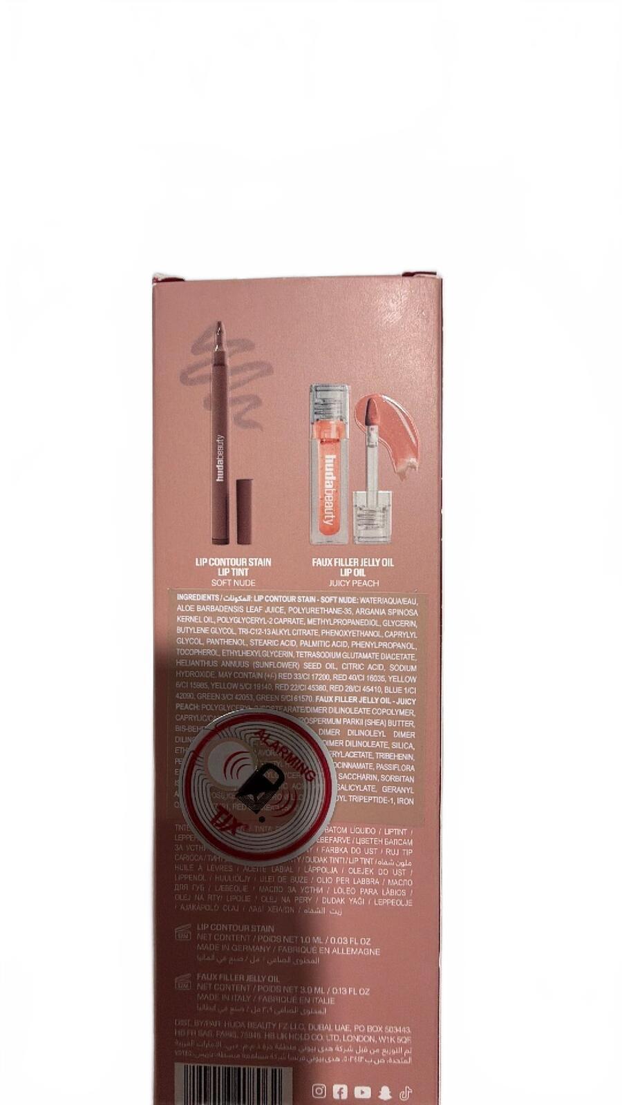 Huda Beauty - Makeout Sesh Lip Duo Peachy Nudes