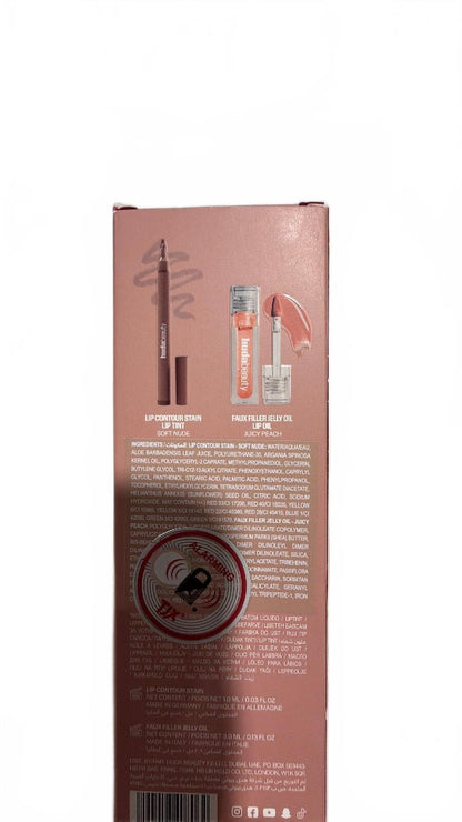 Huda Beauty - Makeout Sesh Lip Duo Peachy Nudes