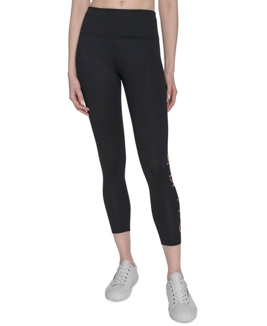Calvin Klein Performance Women's High-Rise 7/8 Leggings - Black/brandied Apricot
