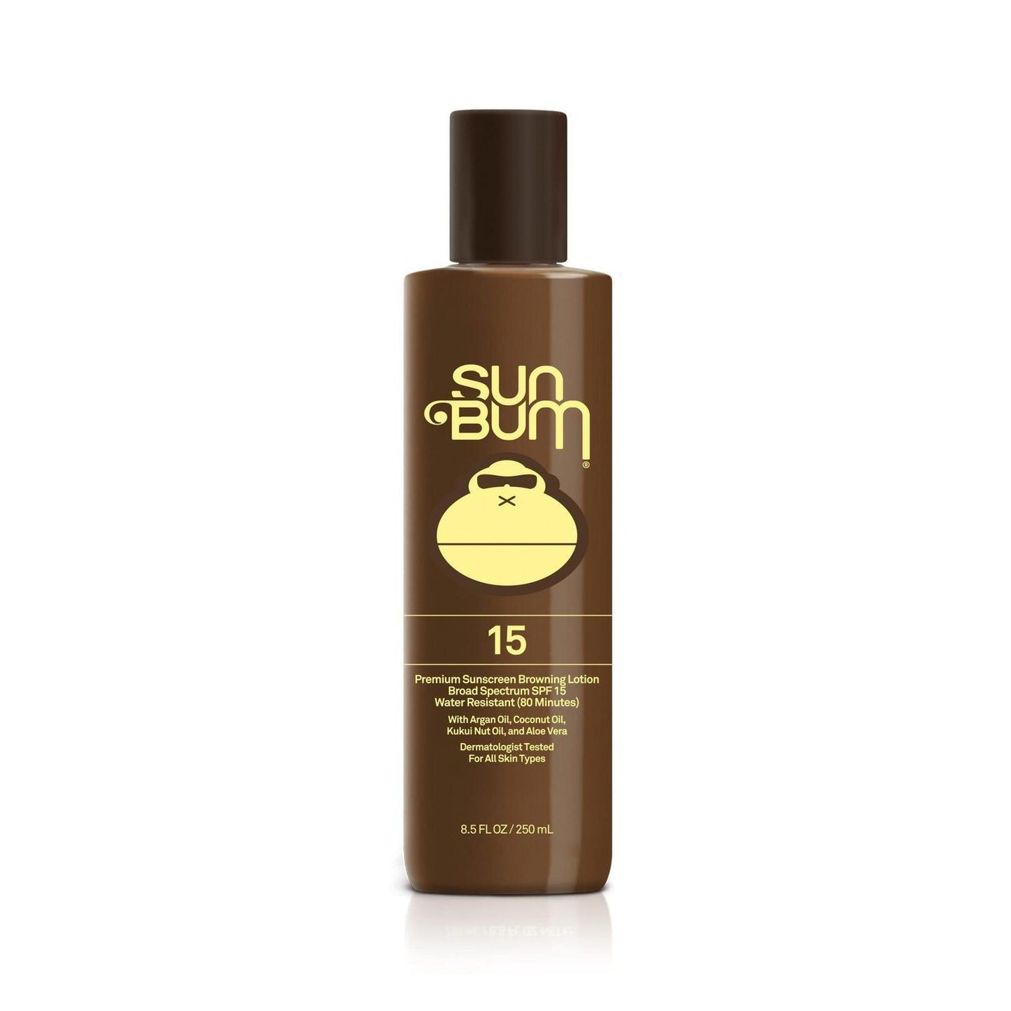 BUNDLE OF 4 BOTTLES - Sun Bum SPF 15 Sunscreen Browning Lotion, 8.5 OZ