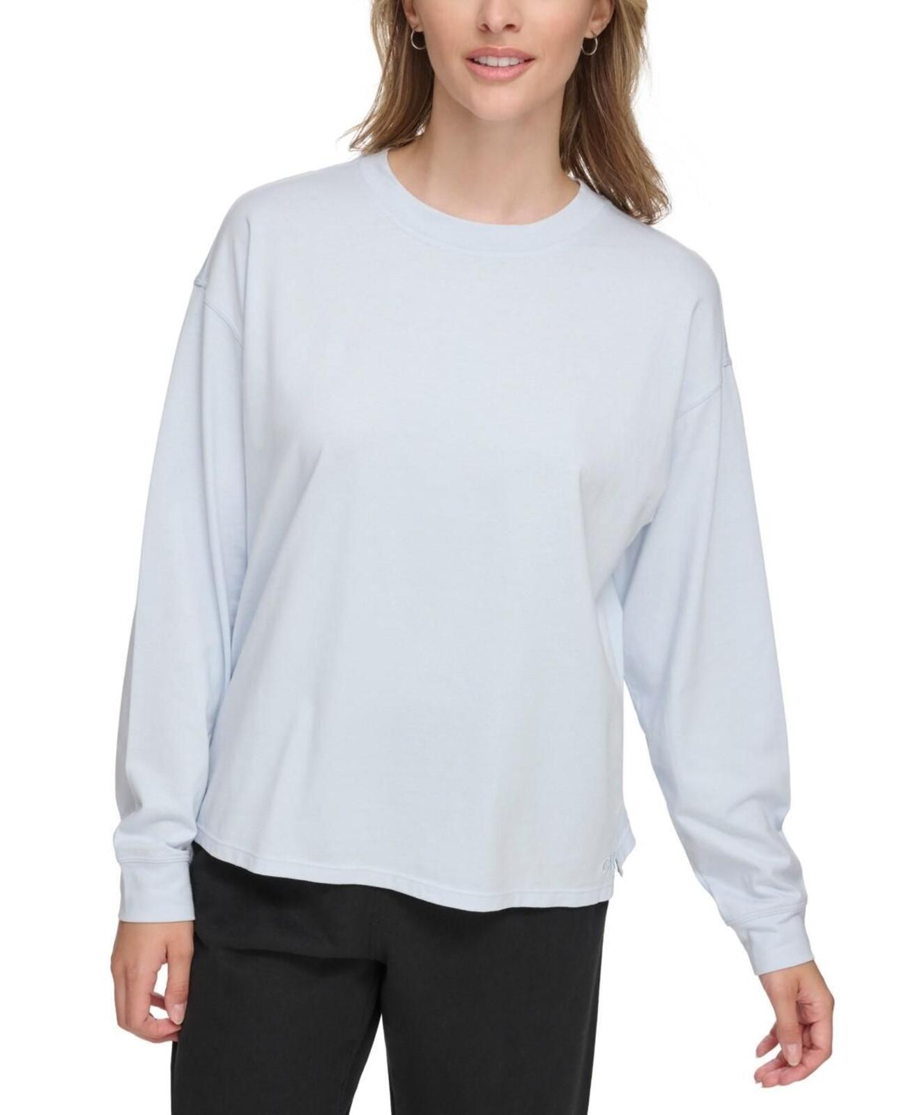 Calvin Klein Performance Women's Long-Sleeve Crewneck T-Shirt - Spray