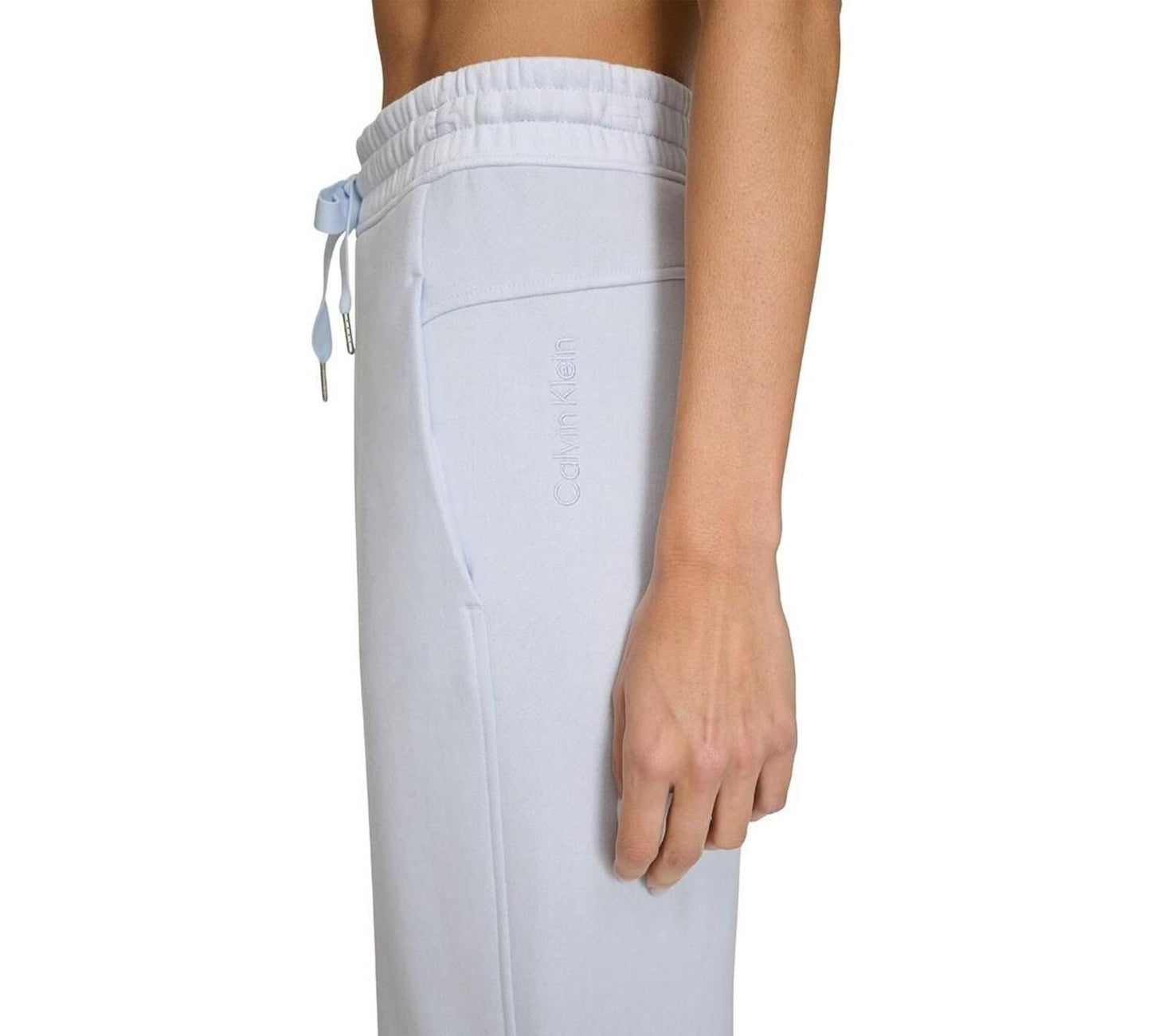 Calvin Klein Women's Fleece High-Waist Angled-Pocket Sweatpants - Spray