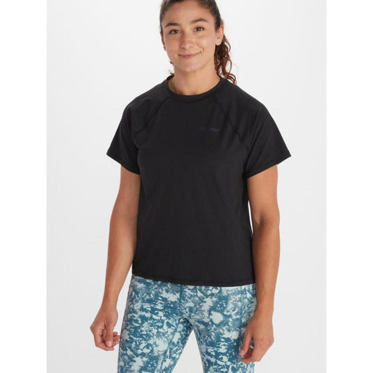 Marmot Women's Windridge UPF 50 Short-Sleeve T-Shirt in Black