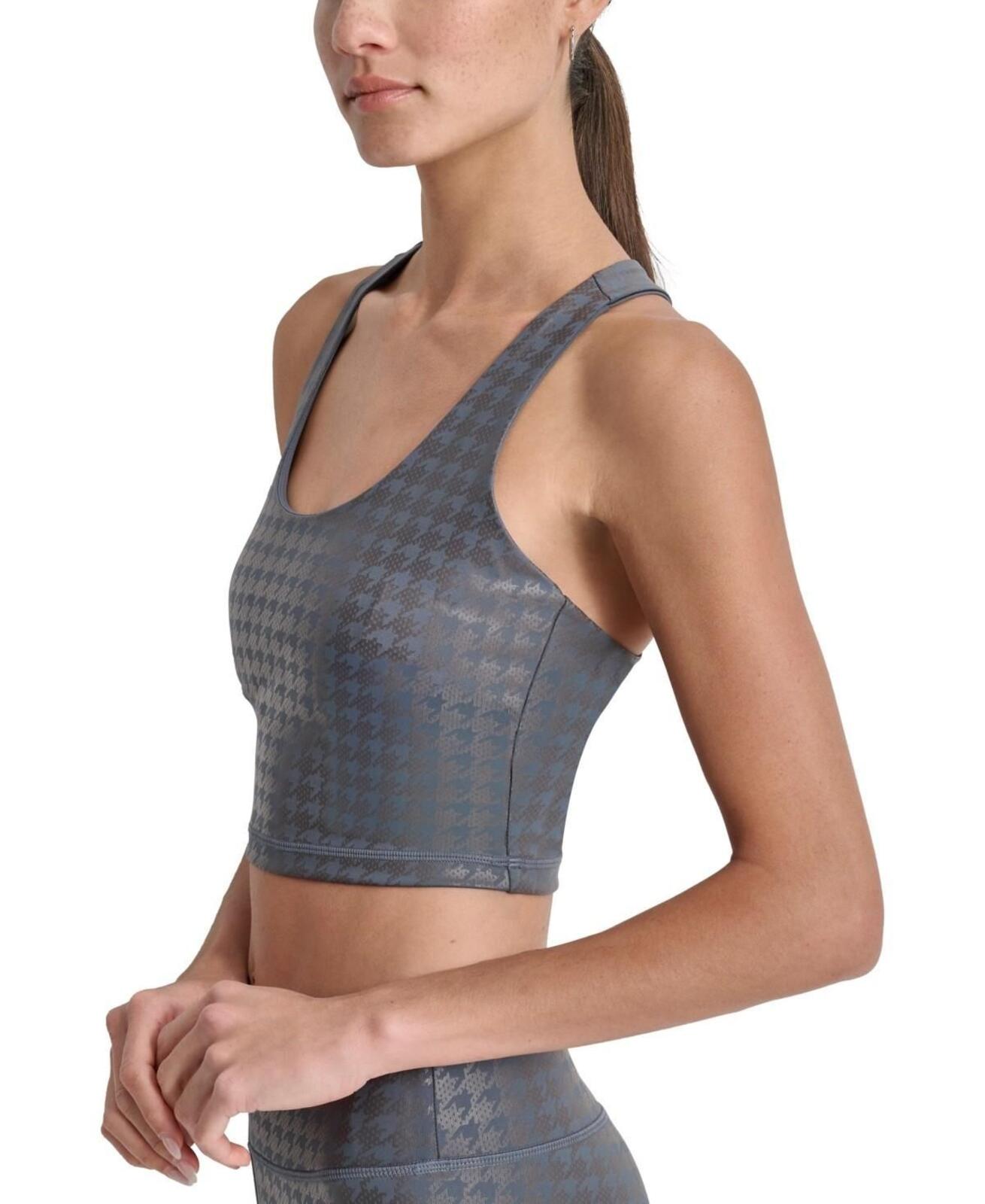 Dkny Sport Women's Cropped Racerback Tank Top - Turbulence