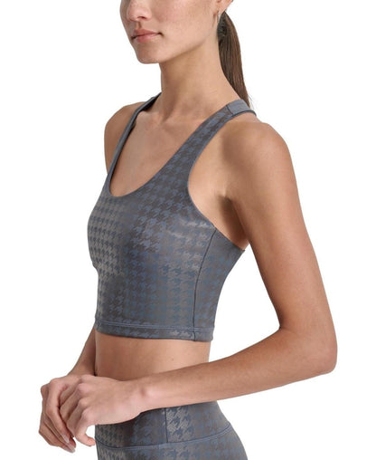 Dkny Sport Women's Cropped Racerback Tank Top - Turbulence